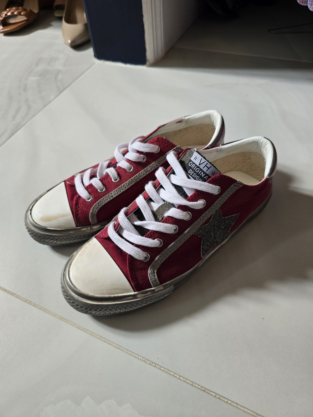 Women's Maroon Vintage Havana Sneakers